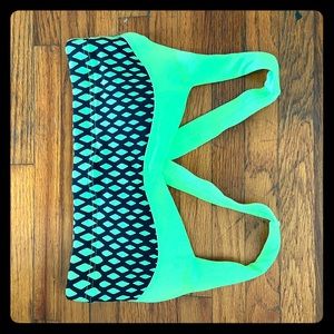 Lime Green Lorna Jane Compact Sports Bra SMALL